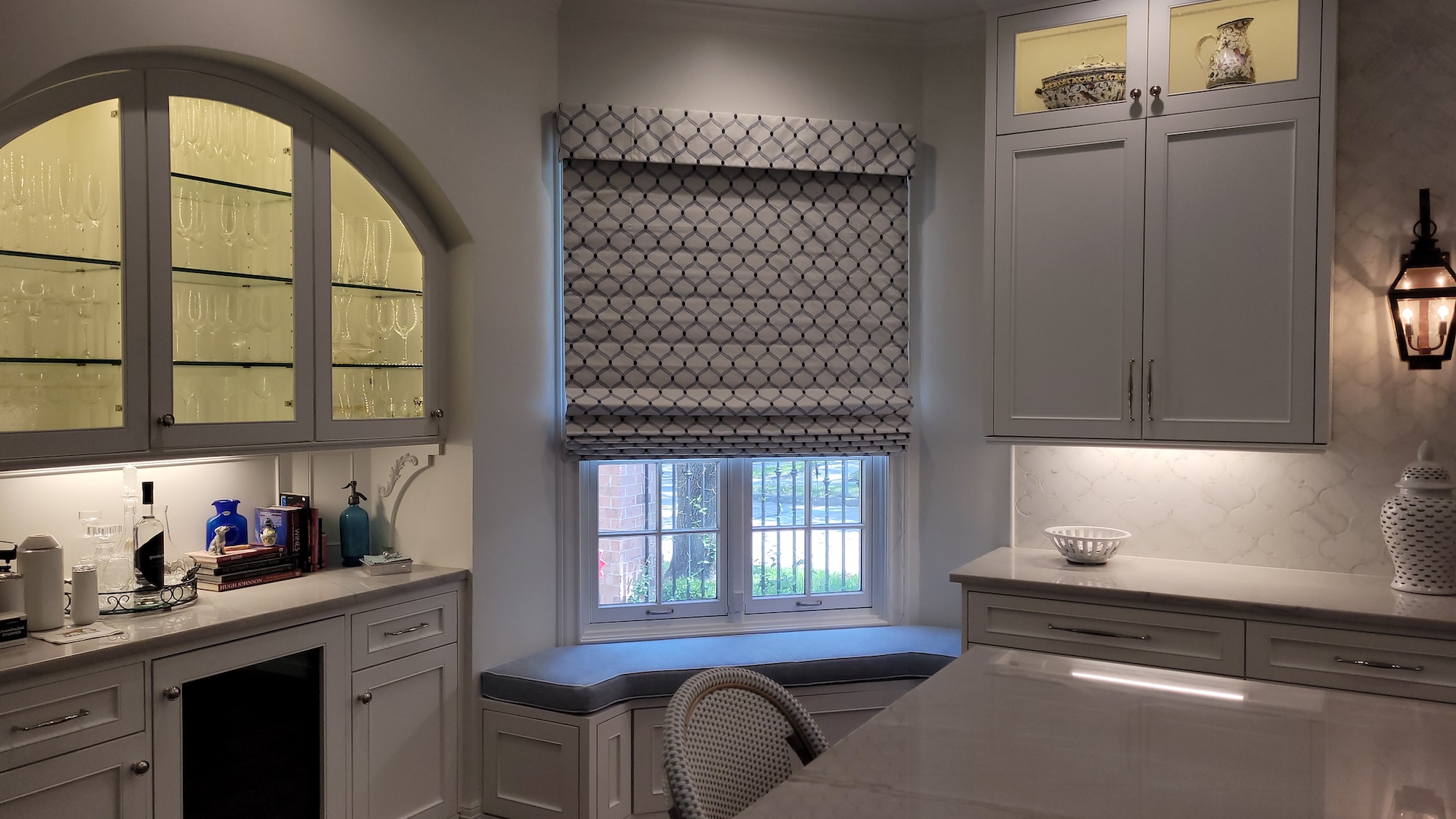 Roman Shade With Window Seat The Shady Lady